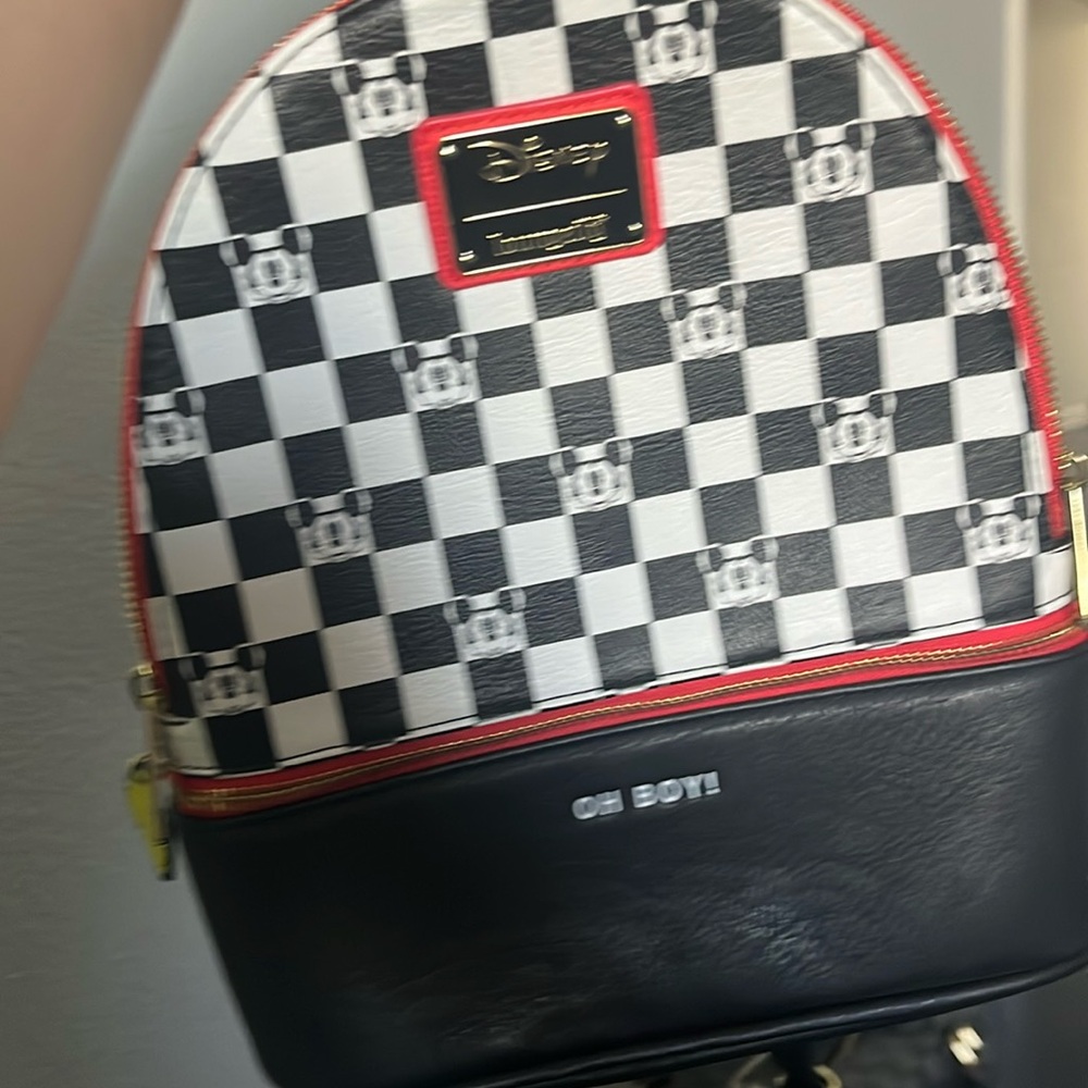 Checkered mini backpack Mickey
